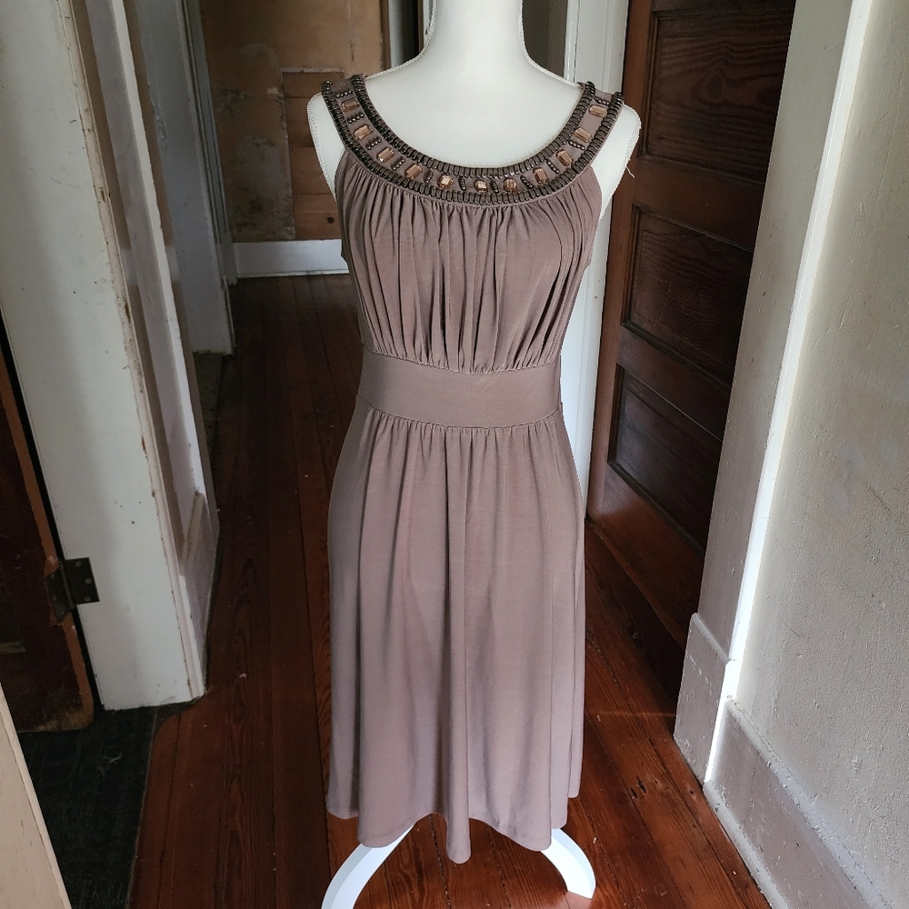 Haani Gathered Embellished Dress